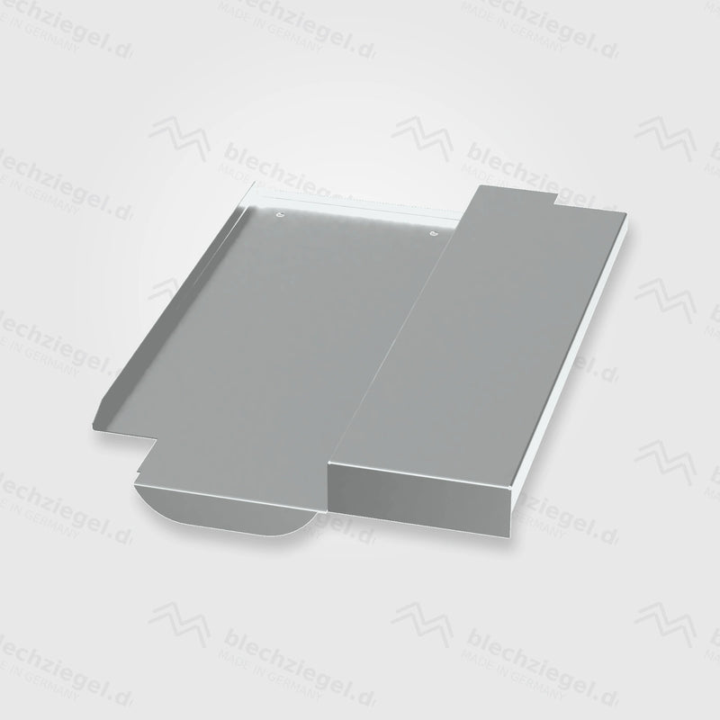 PV-Blechziegel Erlus KARAT XXL in Aluminium blank ohne Dachhaken