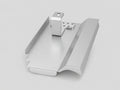 PV-Blechziegel Bogner Innovo 12 in Aluminium blank mit Dachhaken