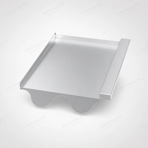PV-Blechziegel Braas Donau Halbpfanne in Aluminium blank ohne Dachhaken