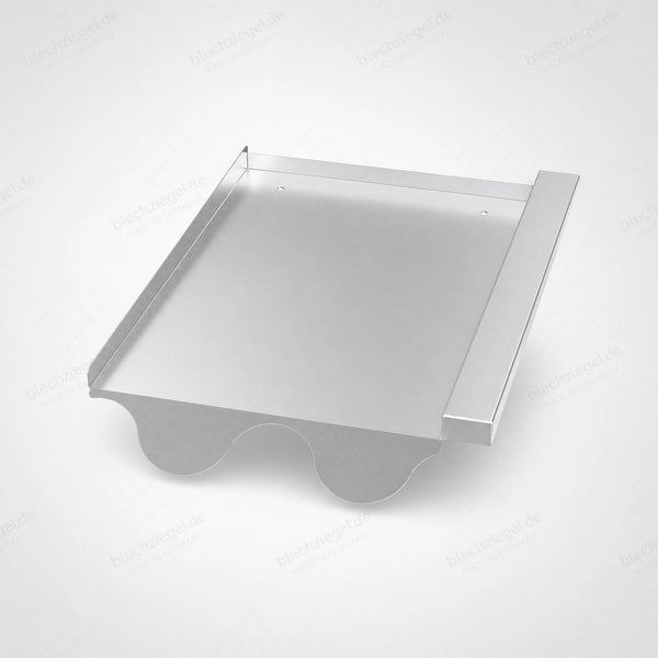 PV-Blechziegel Braas Donau Halbpfanne in Aluminium blank ohne Dachhaken