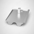 PV-Blechziegel Braas Harzer Pfanne in Aluminium blank mit Dachhaken