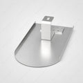 PV-Blechziegel Creaton Typ Biberschwanz (360x155mm) in Aluminium blank mit Dachhaken