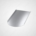 PV-Blechziegel Creaton Typ Biberschwanz (360x175mm) in Aluminium blank ohne Dachhaken