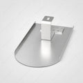 PV-Blechziegel Creaton Typ Biberschwanz (380x180mm) in Aluminium blank mit Dachhaken