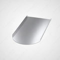 PV-Blechziegel Creaton Typ Biberschwanz (380x180mm) in Aluminium blank ohne Dachhaken