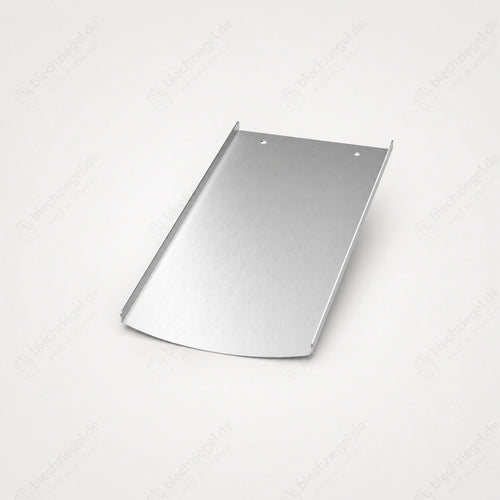 PV-Blechziegel Creaton Biberschwanz AMBIENTE (Geradschnitt) in Aluminium blank ohne Dachhaken