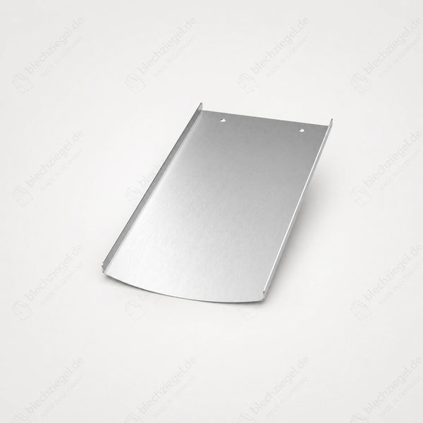 PV-Blechziegel Creaton Biberschwanz AMBIENTE (Geradschnitt) in Aluminium blank ohne Dachhaken