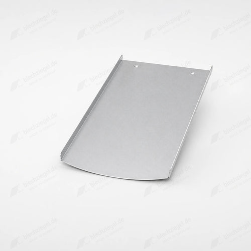 PV-Blechziegel Creaton Biberschwanz AMBIENTE (Segmentschnitt) in Aluminium blank ohne Dachhaken
