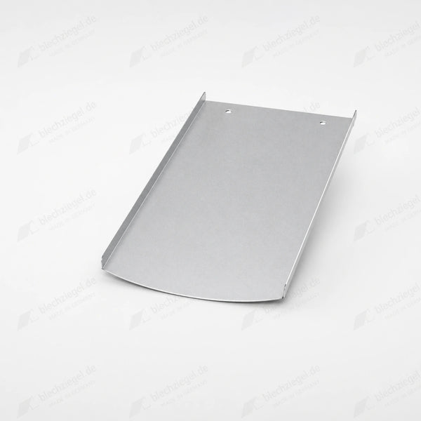 PV-Blechziegel Creaton Biberschwanz AMBIENTE (Segmentschnitt) in Aluminium blank ohne Dachhaken