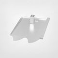 PV-Blechziegel Creaton DOPPEL S in Aluminium blank mit Dachhaken