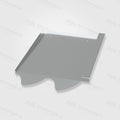 PV-Blechziegel Creaton DOPPEL S in Aluminium blank ohne Dachhaken