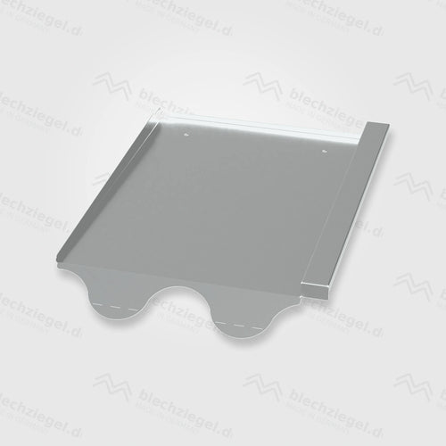 PV-Blechziegel Creaton MAXIMA in Aluminium blank ohne Dachhaken