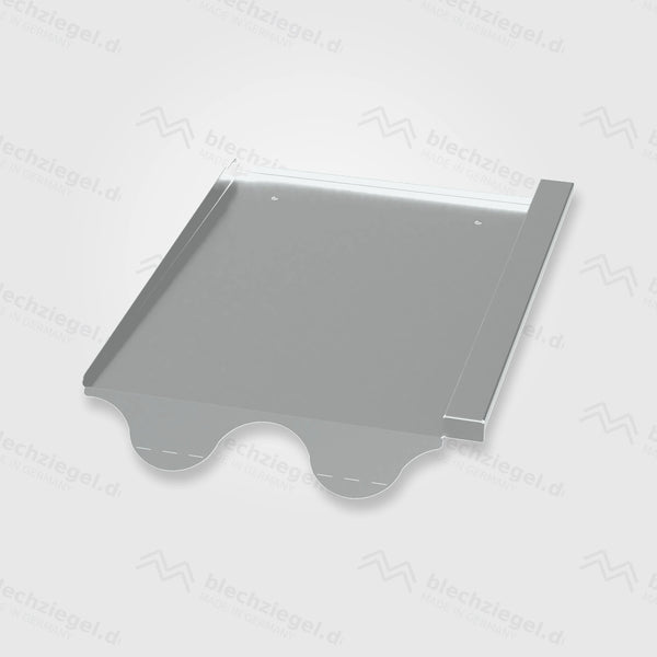 PV-Blechziegel Creaton MAXIMA in Aluminium blank ohne Dachhaken