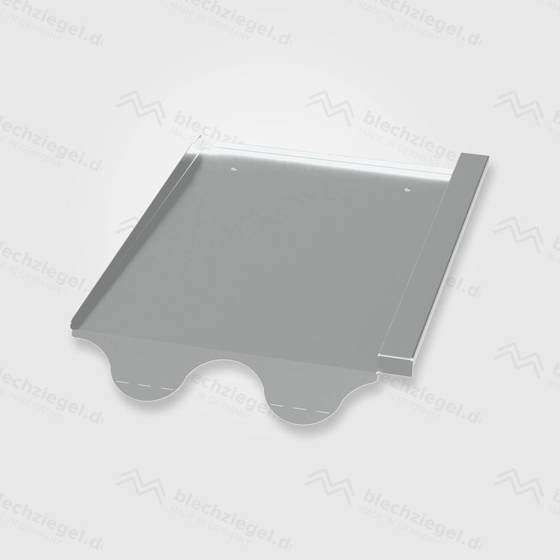 PV-Blechziegel Creaton MAXIMA in Aluminium blank ohne Dachhaken