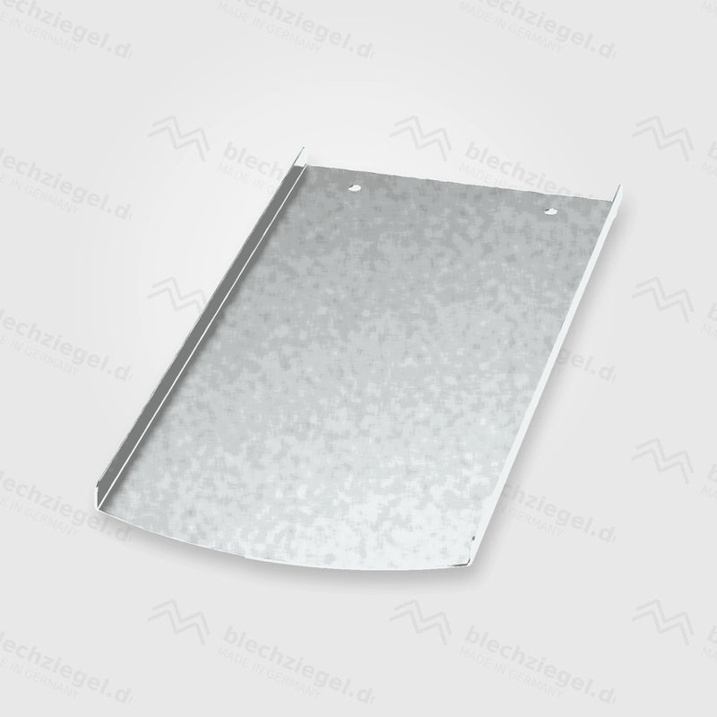 PV-Blechziegel Creaton Typ Sächsischer Biber in Aluminium blank ohne Dachhaken