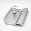 PV-Blechziegel Creaton TITANIA in Aluminium blank mit Dachhaken