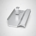 PV-Blechziegel Erlus E58 SL in Aluminium blank mit Dachhaken