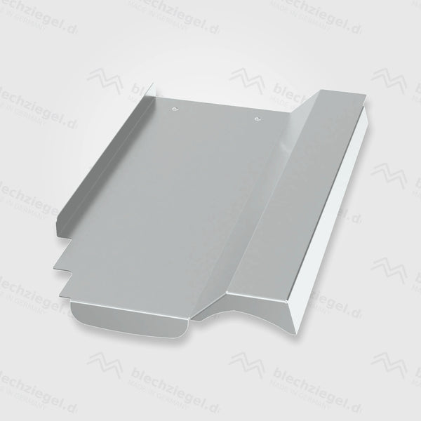 PV-Blechziegel Erlus E58 SL-D in Aluminium blank ohne Dachhaken