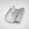 PV-Blechziegel Erlus Hohlfalz SL in Aluminium blank mit Dachhaken
