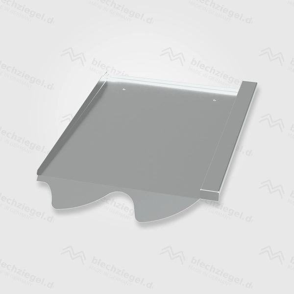 PV-Blechziegel Nelskamp S-Pfanne in Aluminium blank ohne Dachhaken