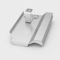 PV-Blechziegel Pfleiderer CREATON TERRA OPTIMA in Aluminium blank mit Dachhaken
