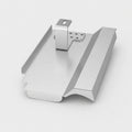 PV metal roof tile Pfleiderer TERRA VIVA in aluminium blank with roof hook
