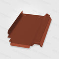 PV metal roof tile Rauenberger Bott RB23 in tile red without roof hook
