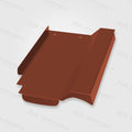 PV metal roof tile Rauenberger Bott-Z3 in tile red without roof hook