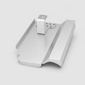 PV-Blechziegel Röben PIEMONT in Aluminium blank mit Dachhaken
