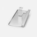 PV-Blechziegel Strangfalzziegel ERLUS Falzziegel in Aluminium blank mit Dachhaken