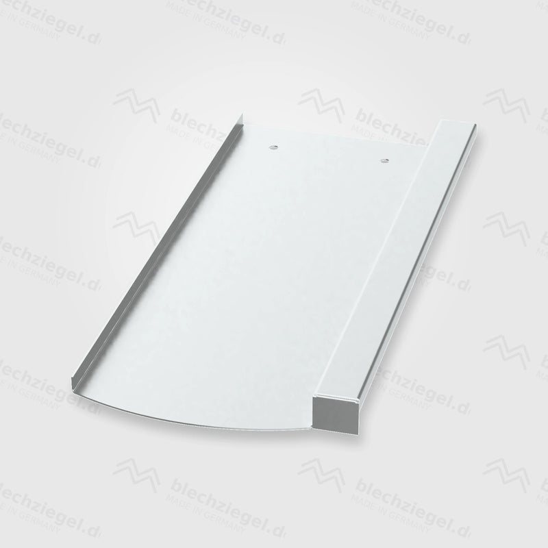 PV-Blechziegel Strangfalzziegel ERLUS Falzziegel in Aluminium blank ohne Dachhaken