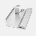 PV-Blechziegel Walther J13V in Aluminium blank mit Dachhaken