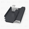 PV metal roof tile Walther PRIMUS in anthracite with roof hook