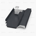 PV-Blechziegel Walther W4V in Anthrazit mit Dachhaken