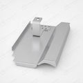 PV-Blechziegel Walther W6V in Aluminium blank mit Dachhaken