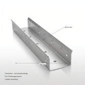 Aluminium Stiffening Rail for PV Mounting Systems
